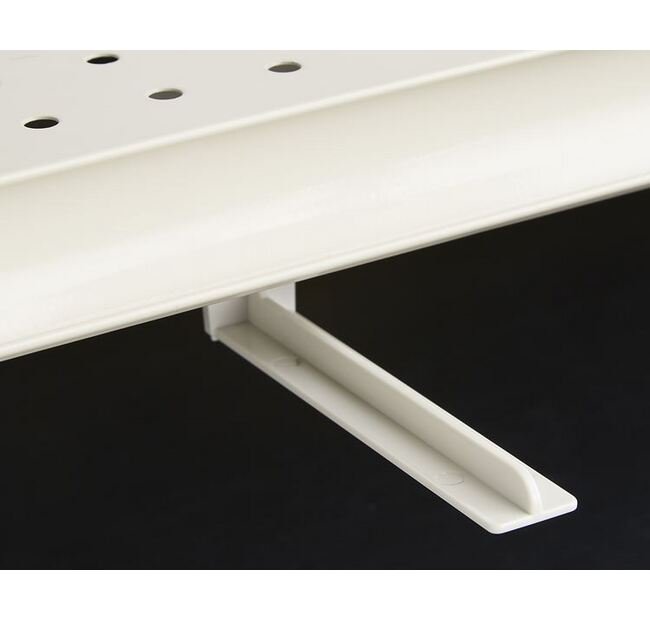 Beige Magnetic Under-Shelf Bracket - L-Style (4" Length x 3/4" Width) - Image 1