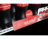 Black 1-1/4" Narrow Double-Wire Shelf Info Strip