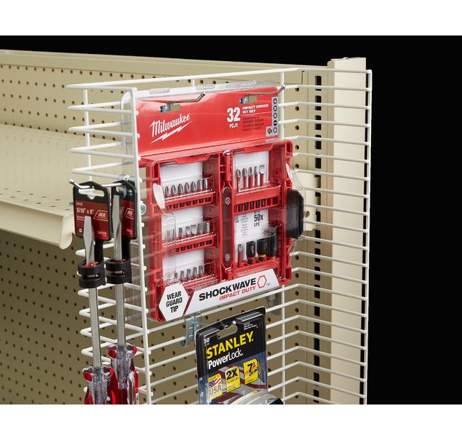 Perforated Shelf Wire Power Wing Display - Image 1