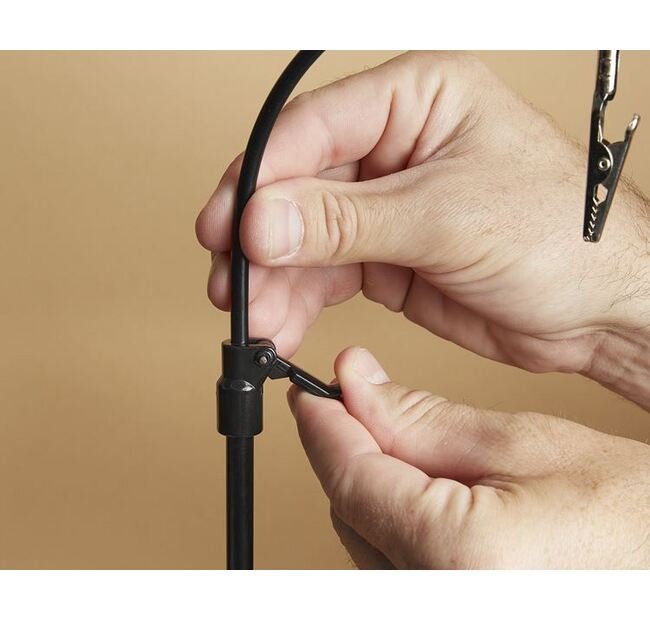 Telescopic Goose Neck Sign Holder with Spring Clip - Image 3