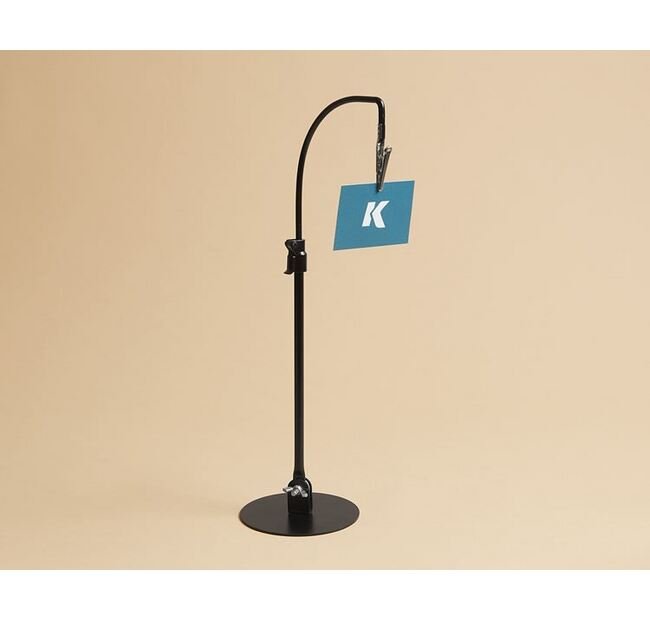 Telescopic Goose Neck Sign Holder with Spring Clip - Image 1