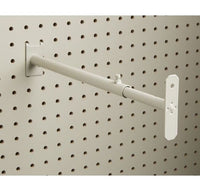 Beige Metal Telescopic Pegboard Brackets