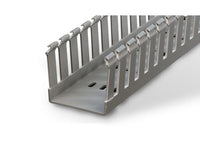 Gray NAB Standard Finger Wiring Duct - 1" Width x 1 1/2" Height