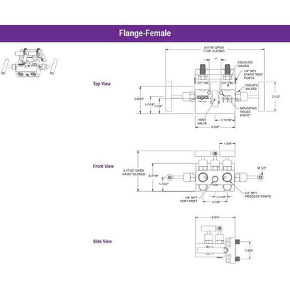 NOSHOK 5030/5130 Series Soft Seat Stainless Steel Manifold Valve - Image 2