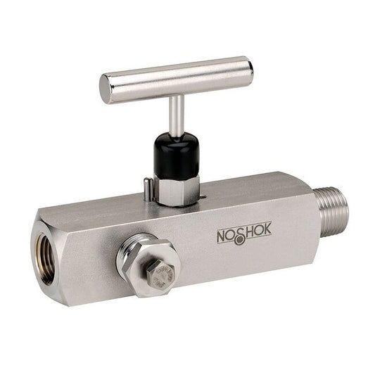 316 Stainless Steel Multiport Needle Valve, 3/4" x 1/2" NPT Male x Female - Image 1