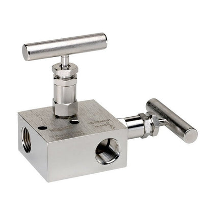 NOSHOK 2604/2704 Series Soft Tip Stainless Steel Manifold Valve - Image 1