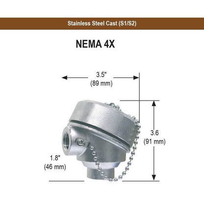 NOSHOK 915 Series Spring-Loaded RTD Probe with Transmitter - Image 2