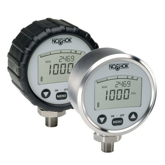 NOSHOK 1000 Series Digital Pressure Gauge Black Rubber Case Protector - Image 1