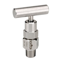 NOSHOK 1/2" Male Soft Tip Bleed Needle Valve, 316 Stainless Steel