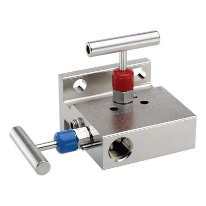NOSHOK 2-Valve 316 Stainless Steel Soft Seat Manifold Valve - Image 1