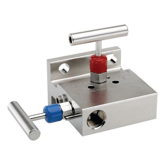 NOSHOK 2-Valve 316 Stainless Steel Soft Seat Manifold Valve - Image 1