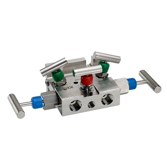 NOSHOK Soft Seat 316 Stainless Steel 5-Valve Manifold Valve - Image 1