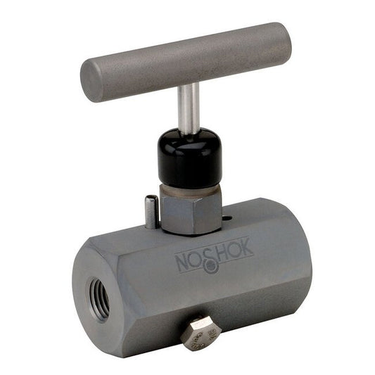 NOSHOK 1/2" NPT Steel Block and Bleed Valve with Soft Seat - Image 1