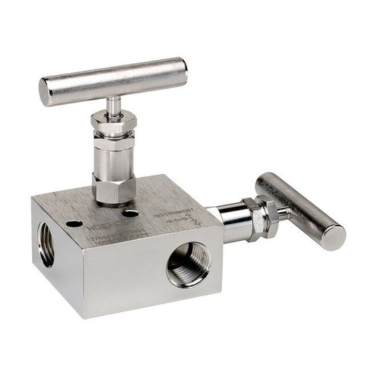 NOSHOK 2604/2704 Series 316 Stainless Steel 2-Manifold Valve - Image 1