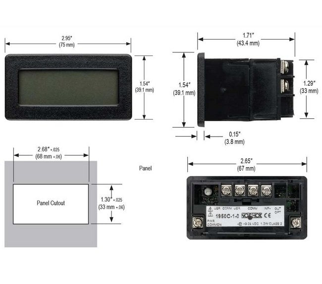 NOSHOK 1950 Series Compact Smart System Digital Indicator - Image 2