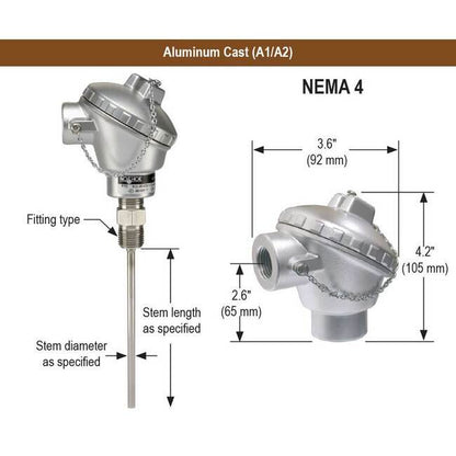 NOSHOK 915 Series Spring Loaded RTD Probe - Image 2