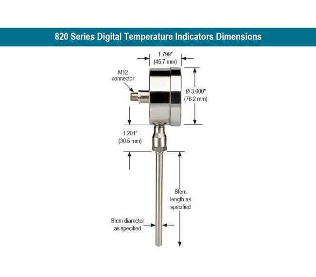 NOSHOK 820 Digital Temperature Indicator - Image 2