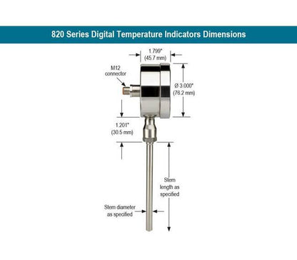 NOSHOK 820 Digital Temperature Indicator - Image 2