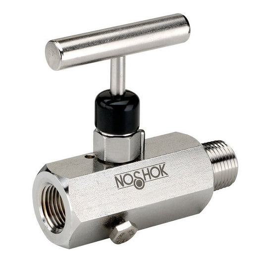 NOSHOK 1/2" NPT 316 Stainless Steel Soft Seat Block and Bleed Valve - Image 1