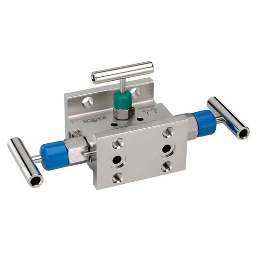 NOSHOK 3510 Series Stainless Steel Soft Seat 3-Manifold Valve - Image 1