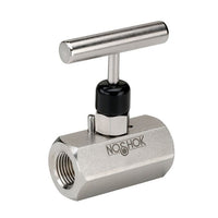 NOSHOK 500 Series 1/2" x 1/4" Needle Valve, Stainless Steel Soft Seat