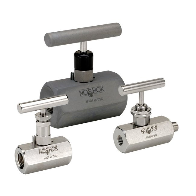 NOSHOK 400 Series 1/4" NPT Steel Hard Seat Needle Valve - Image 1