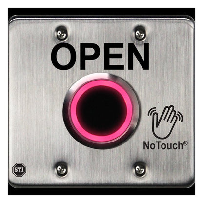 NoTouch® US Double-Gang, Open Stainless Steel Infrared (IR) Pushbutton Switch - Image 3