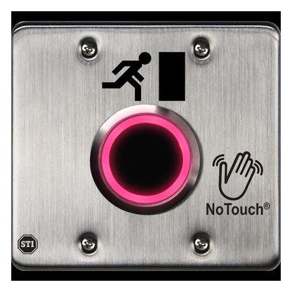 NoTouch® US Double-Gang, Door Symbol Stainless Steel Infrared (IR) Pushbutton Switch - Image 3