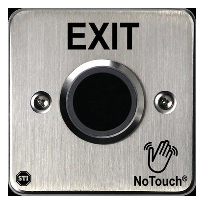 NoTouch® European Single-Gang, Exit Stainless Steel Infrared (IR) Pushbutton Switch - Image 2