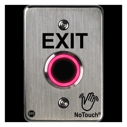 NoTouch® US Single-Gang, Exit Stainless Steel Infrared (IR) Pushbutton Switch - Image 3