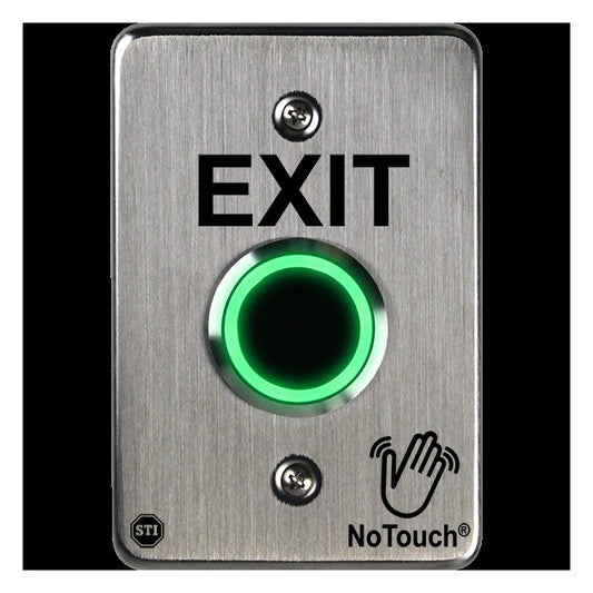 NoTouch® US Single-Gang, Exit Stainless Steel Infrared (IR) Pushbutton Switch - Image 1