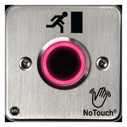NoTouch® European Single-Gang, Door Symbol Stainless Steel Infrared (IR) Pushbutton Switch - Image 3