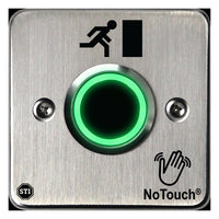 NoTouch® European Single-Gang, Door Symbol Stainless Steel Infrared (IR) Pushbutton Switch