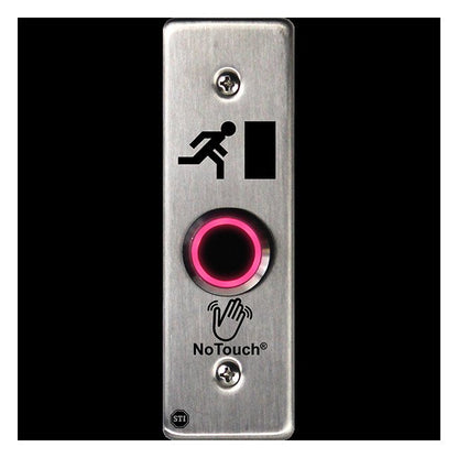 NoTouch® Slim/Mullion Mount, Door Symbol Stainless Steel Infrared (IR) Pushbutton Switch - Image 3