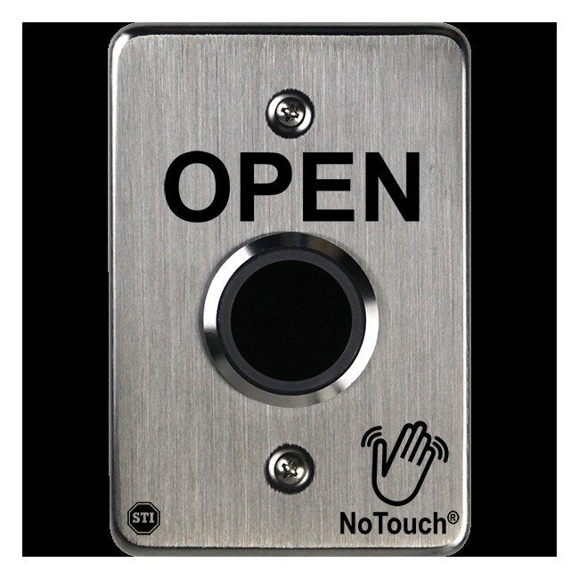 NoTouch® US Single-Gang, Open Stainless Steel Infrared (IR) Pushbutton Switch - Image 2