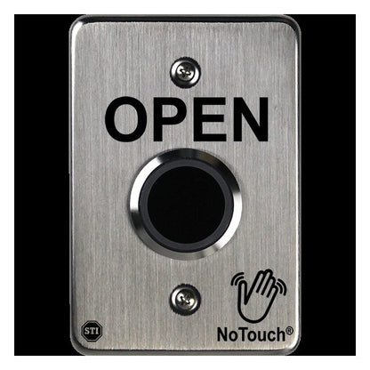 NoTouch® US Single-Gang, Open Stainless Steel Infrared (IR) Pushbutton Switch - Image 2
