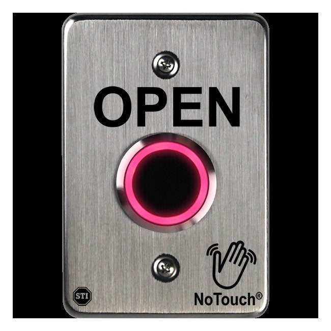 NoTouch® US Single-Gang, Open Stainless Steel Infrared (IR) Pushbutton Switch - Image 3