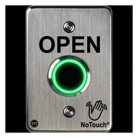 NoTouch® US Single-Gang, Open Stainless Steel Infrared (IR) Pushbutton Switch
