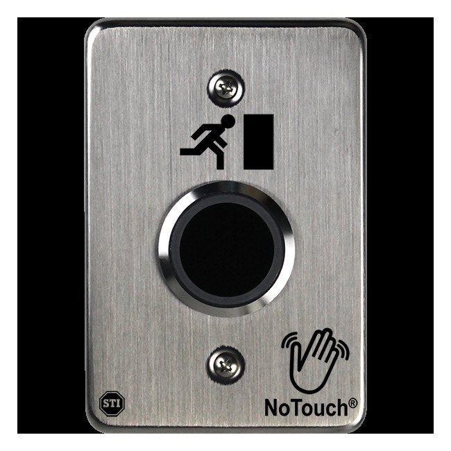 NoTouch® US Single-Gang, Door Symbol Stainless Steel Infrared (IR) Pushbutton Switch - Image 2