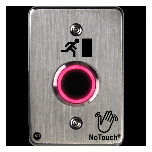 NoTouch® US Single-Gang, Door Symbol Stainless Steel Infrared (IR) Pushbutton Switch - Image 3