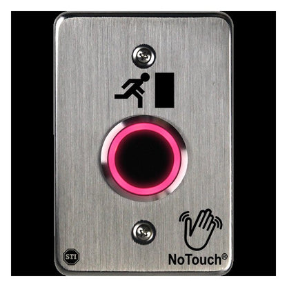 NoTouch® US Single-Gang, Door Symbol Stainless Steel Infrared (IR) Pushbutton Switch - Image 3