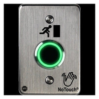 NoTouch® US Single-Gang, Door Symbol Stainless Steel Infrared (IR) Pushbutton Switch