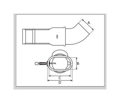 90185-1011 Rubber Exhaust Nozzle with Vise Grip (REG) - Image 2