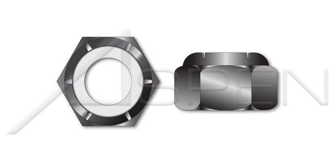 NM and NE Series Hex Nylon Insert Stop Steel Black Zinc Lock Nut - Image 1