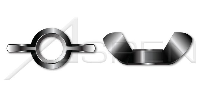 Type "A" Cold Formed Full Body Steel Black Oxide Wing Nut - Image 1