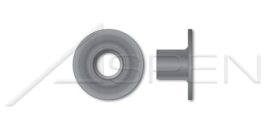 Round Base 3/8 in. No Projections Steel Plain Weld Nut - Image 1