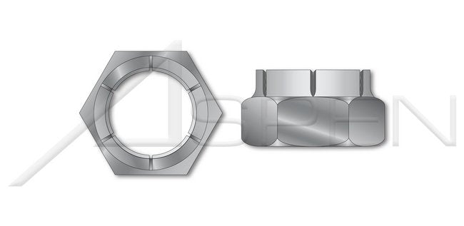 Flex Type Light Hex Thin Height Steel Cadmium Plated and Waxed Lock Nut - Image 1