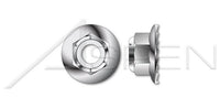 A4 Stainless Steel DIN 6926 Metric Hex Nylon Insert Flange Stop Lock Nut with Serrations