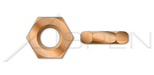 Silicon Bronze Hex Jam Thin Nut - Image 1