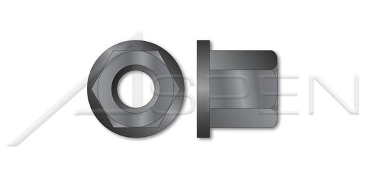 Steel Black Collar Length 1.5 x Diameter Class 10 DIN 6331 Metric Hex High Nut - Image 1